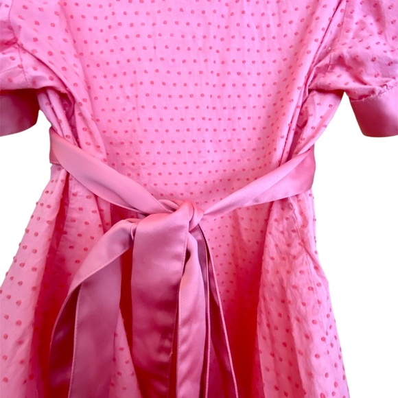 Apt 9 Women’s Pink Babydoll Tie Back Top Puff Sleeve Y2K Style Sleeveless Blouse - Picture 4 of 8